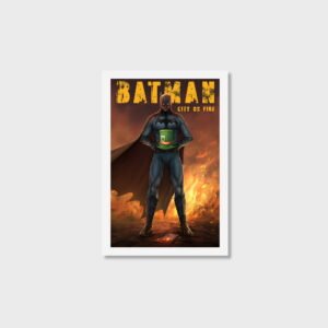 Batman – City on Fire Art Print